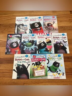 Splat the Cat books lot easy readers I Can Read Rob Scotton silly kids